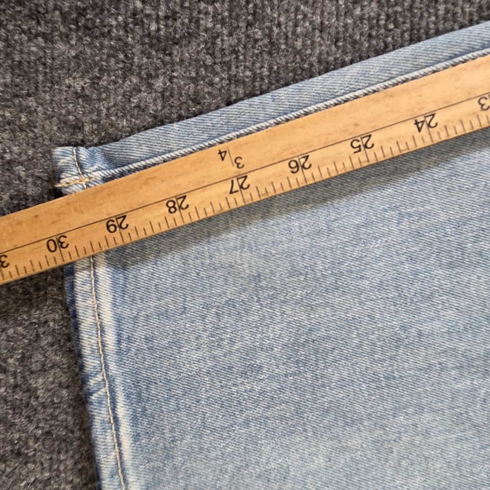 Old Navy OG Loose Jeans Womens 16 Light Wash Rhinestone Embellish High Rise NWT - Picture 6 of 8